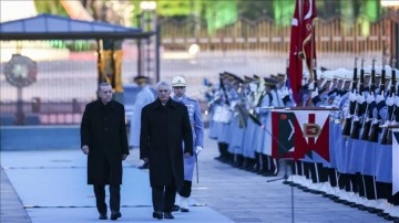 Cumhurbaşkanı Erdoğan, Küba Devlet Başkanı Bermudez'i resmi törenle karşıladı