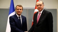 Cumhurbaşkanı Erdoğan, Macron ile Irak ve Suriye'yi görüştü