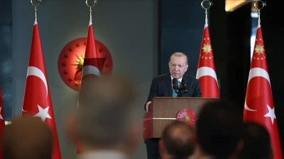 Cumhurbaşkanı Erdoğan: &Ouml;nce Ter&ouml;rs&uuml;z T&uuml;rkiye'yi, ardından ter&ouml;rs&uuml;z b&ouml;lgeyi coğrafyamızda kuvveden fiile &ccedil;ıkaracağız