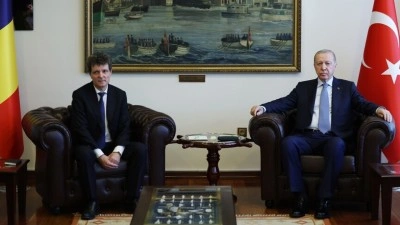 Cumhurbaşkanı Erdoğan, Romanya Cumhurbaşkanı Dan ile g&ouml;r&uuml;şt&uuml;