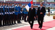 Cumhurbaşkanı Erdoğan Sırbistan'da resmi törenle karşılandı