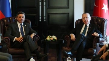 Cumhurbaşkanı Erdoğan, Slovenya Cumhurbaşkanı Pahor ile görüştü