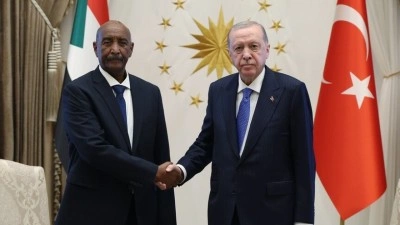 Cumhurbaşkanı Erdoğan, Sudan Egemenlik Konseyi Başkanı Burhan ile g&ouml;r&uuml;şt&uuml;