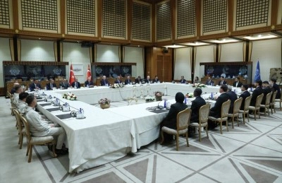 Cumhurbaşkanı Erdoğan, S&uuml;per Lig'e y&uuml;kselen takımları kabul etti