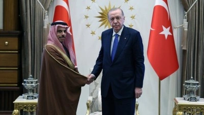 Cumhurbaşkanı Erdoğan, Suudi Arabistan Dışişleri Bakanı bin Ferhan'ı kabul etti