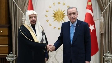 Cumhurbaşkanı Erdoğan Suudi Arabistan Şura Meclisi Başkanı Al Şeyh'i kabul etti