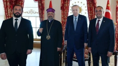 Cumhurbaşkanı Erdoğan, T&uuml;rkiye Ermenileri Patriği Maşalyan ve AK Parti Milletvekili Sıvacıoğlu'nu kabul etti