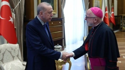 Cumhurbaşkanı Erdoğan, T&uuml;rkiye Katolik Episkoposlar heyetini kabul etti