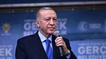 Cumhurbaşkanı Erdoğan: Yeni bir kalkınma hamlesinin startını inşallah sandıkta vereceğiz