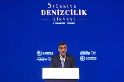 Cumhurbaşkanı Yardımcısı Yılmaz, 5. T&uuml;rkiye Denizcilik Zirvesi &Ouml;d&uuml;l T&ouml;reni'nde konuştu