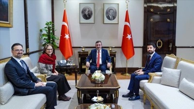 Cumhurbaşkanı Yardımcısı Yılmaz, Brezilya'nın Ankara B&uuml;y&uuml;kel&ccedil;isi Santos'u kabul etti