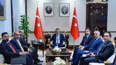 Cumhurbaşkanı Yardımcısı Yılmaz, Irak Federal Yolsuzlukla M&uuml;cadele Komisyonu Başkanı Lami'yi ka