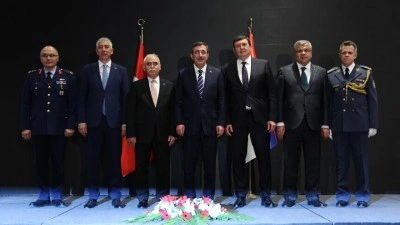 Cumhurbaşkanı Yardımcısı Yılmaz, "Sırbistan Milli G&uuml;n&uuml; Resepsiyonu"na katıldı