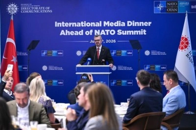 Cumhurbaşkanlığı İletişim Başkanı Duran, NATO Zirvesi &ouml;ncesi uluslararası basın mensuplarıyla yemekte buluştu