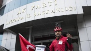 Darbe girişimine karşı Almanya'dan Ankara'ya pedal çevirdi