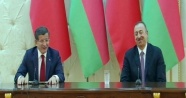 Davutoğlu’nun rüzgar kelimesinin Azericesini kullanması Aliyev’i güldürdü
