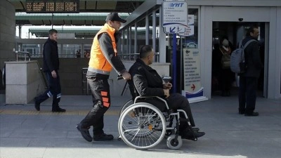 Demir yollarında 2017'den beri 9 milyon engelli yolcu &uuml;cretsiz seyahat etti