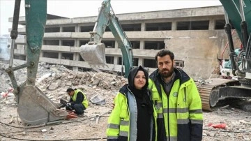 Depremde yakınlarını kaybeden DSİ çalışanı çift, mesailerini hiç aksatmadı