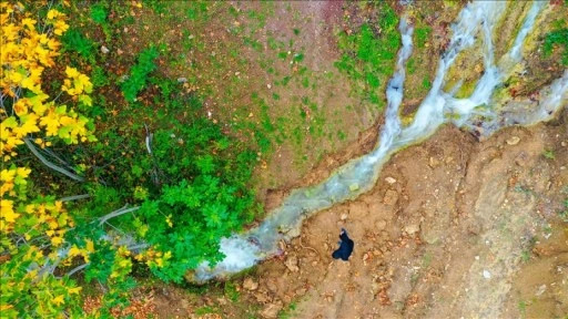 Depremle yeniden akmaya başlayan pınar, bahçeleri yeşertecek