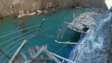 Depremlerde hasar gören Malatya'daki Tohma Kanyonu ziyarete kapatıldı