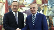 Dışişleri Bakanı Çavuşoğlu, Arnavutluk'ta resmi temaslarda bulundu