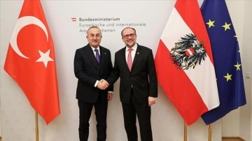 Dışişleri Bakanı Çavuşoğlu, Avusturyalı mevkidaşı Schallenberg ile görüştü