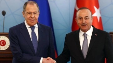Dışişleri Bakanı Çavuşoğlu, Rus mevkidaşı Lavrov'la tahıl koridorunu görüştü
