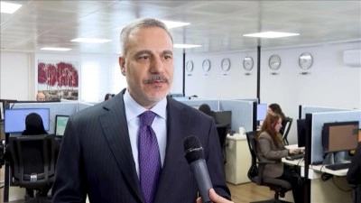 Dışişleri Bakanı Fidan, Ankara'da Konsolosluk &Ccedil;ağrı Merkezi'ni ziyaret etti