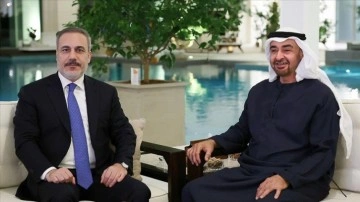 Dışişleri Bakanı Fidan, BAE Devlet Başkanı Al Nahyan tarafından kabul edildi