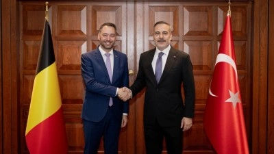 Dışişleri Bakanı Fidan, Bel&ccedil;ika Dışişleri Bakanı Prevot ile Ankara'da g&ouml;r&uuml;şt&uuml;