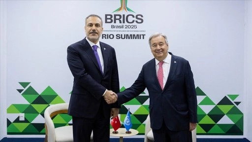 Dışişleri Bakanı Fidan, BM Genel Sekreteri Guterres ile bir araya geldi
