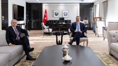 Dışişleri Bakanı Fidan, BM Genel Sekreteri'nin &Ouml;zel Temsilcisi Arnault ile Ankara'da g&ouml;r&uuml;şt&uuml;