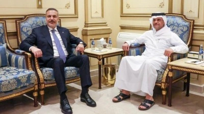 Dışişleri Bakanı Fidan, Doha ziyaretinde Katar Başbakan Yardımcısı Al Sani ile g&ouml;r&uuml;şt&uuml;