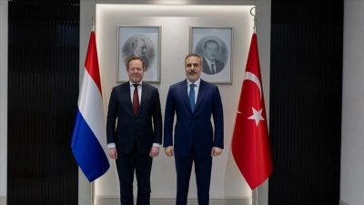 Dışişleri Bakanı Fidan, Hollanda Adalet ve G&uuml;venlik Bakanı Van Weel ile Ankara'da g&ouml;r&uuml;şt&uuml;