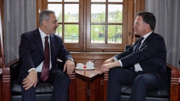 Dışişleri Bakanı Fidan, Hollanda Başbakanı Rutte ile görüştü