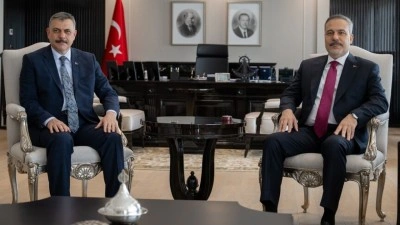 Dışişleri Bakanı Fidan, İ&ccedil;işleri Bakanı &Ccedil;ift&ccedil;i ile g&ouml;r&uuml;şt&uuml;
