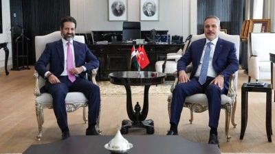 Dışişleri Bakanı Fidan, IKBY Başbakan Yardımcısı Talabani ile bir araya geldi