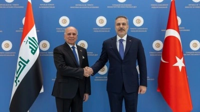Dışişleri Bakanı Fidan, Irak Dışişleri Bakanı H&uuml;seyin ile Ankara'da g&ouml;r&uuml;şt&uuml;