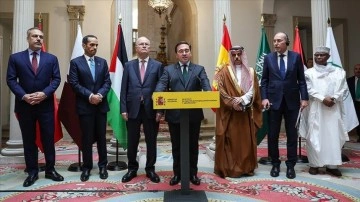 Dışişleri Bakanı Fidan, İspanya'da Gazze Temas Grubu üyeleriyle bir araya geldi