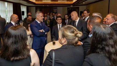 Dışişleri Bakanı Fidan, Kanada'da T&uuml;rk iş insanlarıyla g&ouml;r&uuml;şt&uuml;