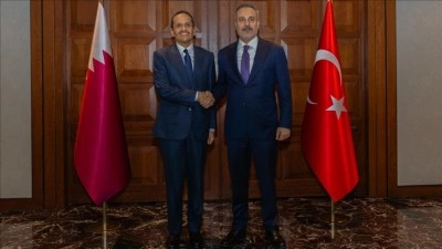 Dışişleri Bakanı Fidan, Katarlı mevkidaşı Al Sani ile Ankara'da g&ouml;r&uuml;şt&uuml;