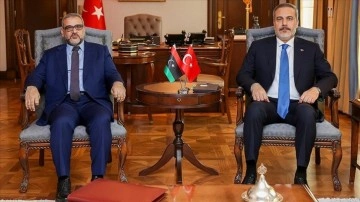 Dışişleri Bakanı Fidan, Libya Devlet Yüksek Konseyi Başkanı Mişri ile görüştü