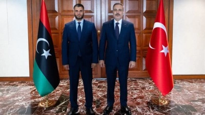 Dışişleri Bakanı Fidan, Libya İ&ccedil;işleri Bakanı Trablusi ile Ankara'da g&ouml;r&uuml;şt&uuml;