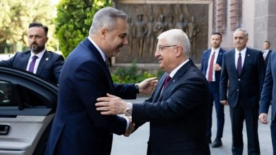 Dışişleri Bakanı Fidan, Milli Savunma Bakanı G&uuml;ler ile Ankara'da g&ouml;r&uuml;şt&uuml;