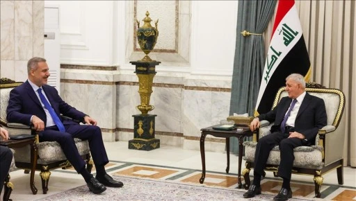Dışişleri Bakanı Fidan, Irak Cumhurbaşkanı Reşid tarafından kabul edildi