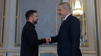Dışişleri Bakanı Fidan, Ukrayna Devlet Başkanı Zelenskiy ile bir araya geldi