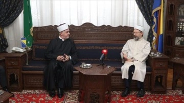 Diyanet İşleri Başkanı Erbaş, Bosna Hersek İslam Birliği Başkanı Kavazovic'le görüştü