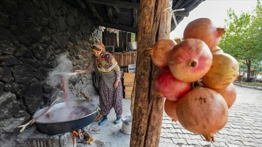 Diyarbakırlı kadınların geleneksel nar ekşisi mesaisi başladı