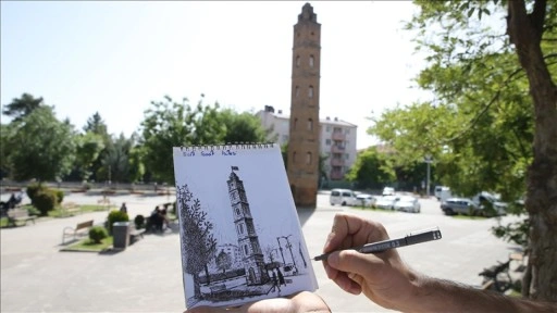 Doğasever öğretmen Siirt'in güzelliklerini resmederek tanıtıyor
