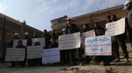 Doğu Guta'da Halep'e destek gösterisi